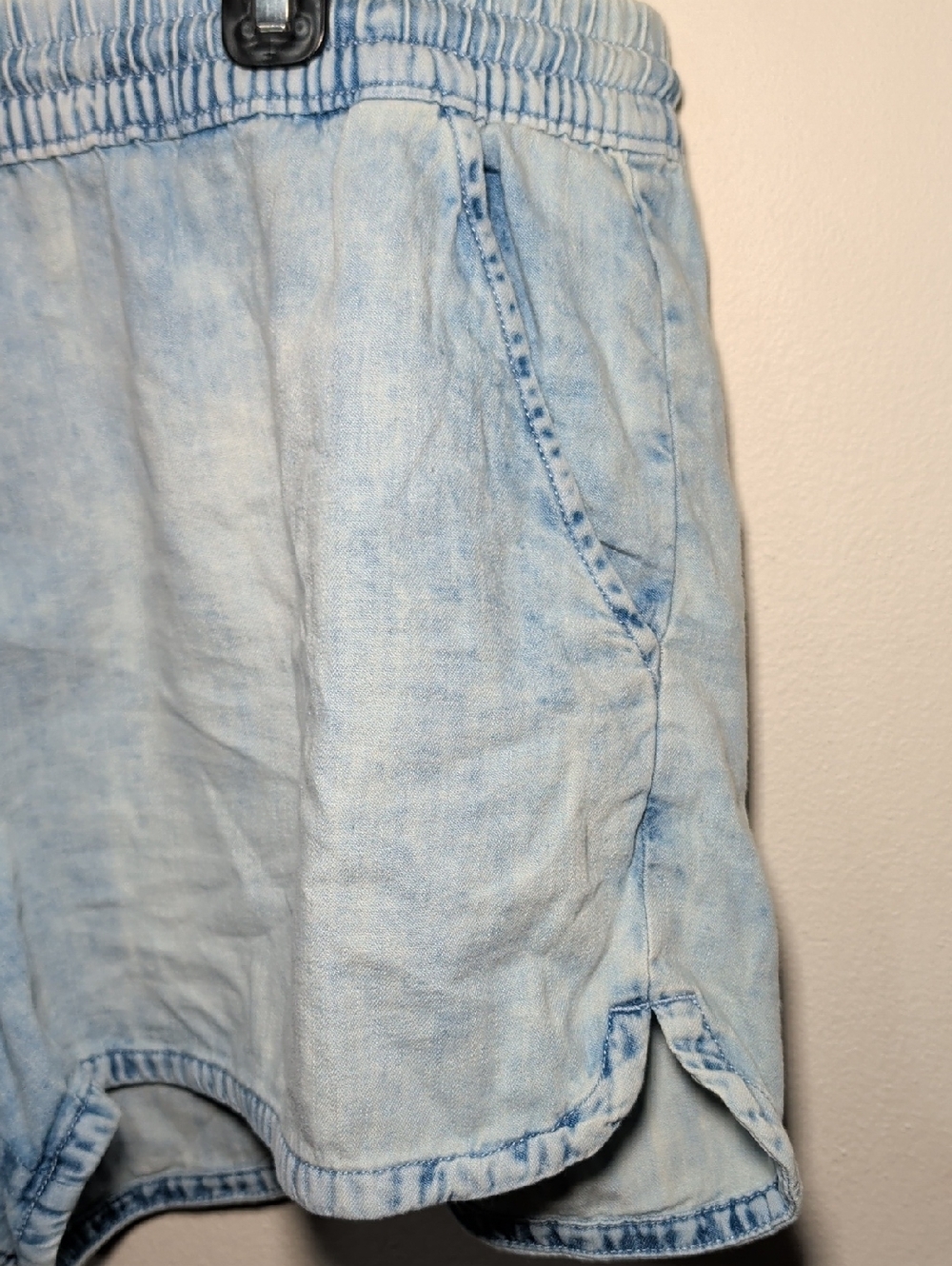 Aerie Light Blue High Waist Denim Shorts 2" Inseam 100% Cotton Women's Size XL - Picture 3 of 6